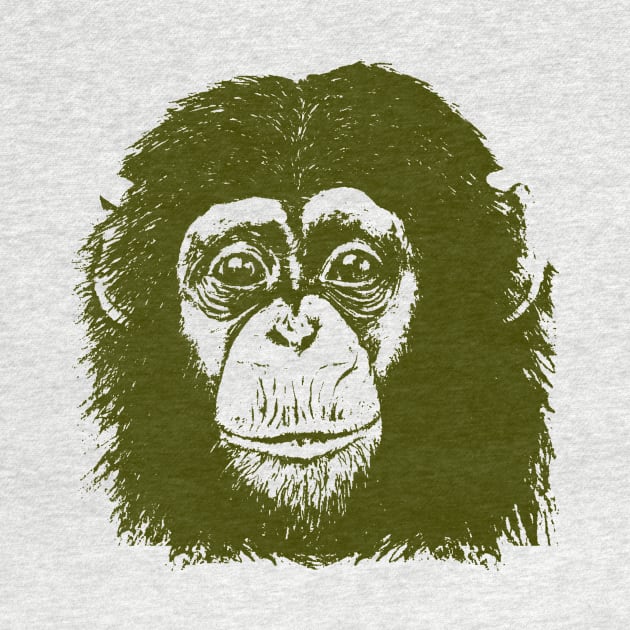 Olive Chimp face by ToddPierce